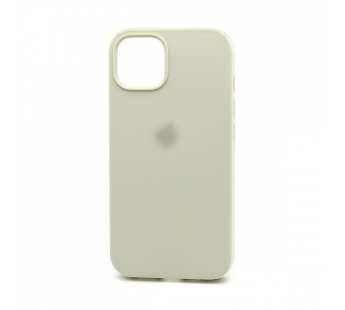 Чехол Silicone Case с лого для Apple iPhone 14 Plus/6.7 (полная защита) (011) бежевый#1805033