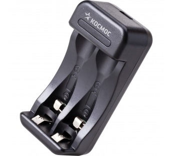 Зарядное устройство КОСМОС KOC901USB 1-2 AA/AAA питание от USB шнур. автомат.#1831046