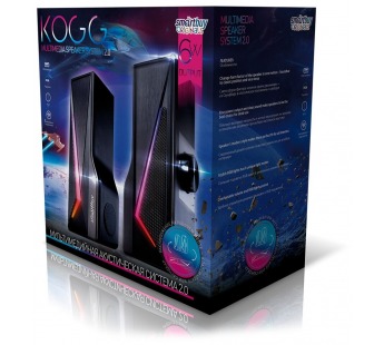 Колонки SmartBuy KOGG, Bluetooth, 6Вт, RGB-подсветка, USB (SBA-4350)#1810545