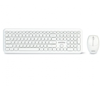 Беспроводной набор Smart Buy SBC-666395AG-W мембранная клавиатура+мышь (white) (213104)#1891136