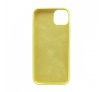 Чехол Silicone Case без лого для Apple iPhone 14 Plus/6.7 (полная защита) (051) желтый#1808493