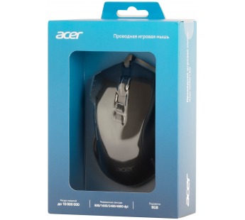 Мышь Acer OMW150 черный оптическая (4800dpi) USB (8but) ZL.MCEEE.00P [10.12], шт#1810659