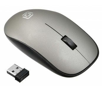 Мышь Оклик 515MW черный/серый оптическая (1000dpi) беспроводная USB для ноутбука (3but) [10.12], шт#1864305