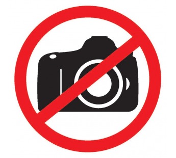 Табличка ПВХ запрещающий знак "Фотосъемка запрещена" 150х150 мм "Rexant"#1805796