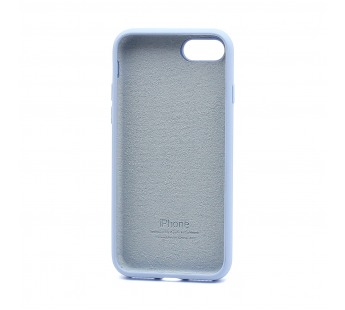 Чехол Silicone Case с лого для Apple iPhone 7/8/SE 2020 (полная защита) (005) голубой#1939569