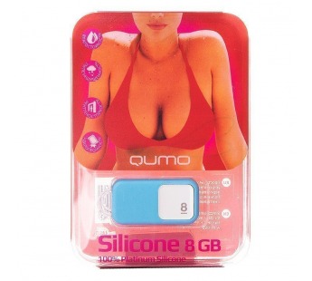 Флэш накопитель USB  8 Гб Qumo Silicone .. (blue) (75549)#1805569