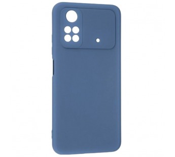 Чехол на Xiaomi Poco M4 Pro 4G Silicone Case (синий)#1806379