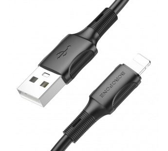 Кабель USB - Apple lightning BOROFONE BX80 (черный) 1м#1806709