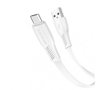 Кабель USB - micro USB BOROFONE BX85 (белый) 1м#1806714