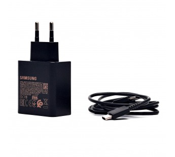 Адаптер Сетевой Samsung REPLICA 2Type-C/USB 3A/65W (black) (214151)#1971016