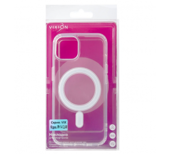 Накладка Vixion для iPhone 14 MagSafe (прозрачный)#1842076