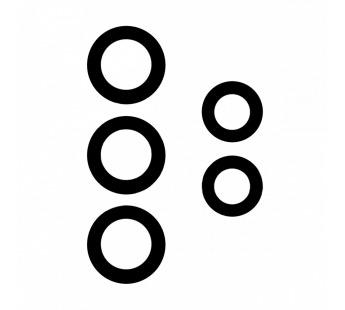 Стекло камеры для Samsung Galaxy A33 5G (A336B) (комплект 5 шт.) Черный#2082059