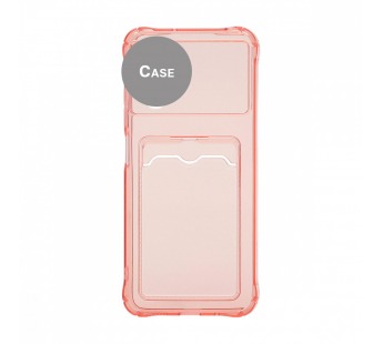 Чехол с кармашком для Apple iPhone 7/8/SE 2020 прозрачный (006) розовый#1965659