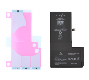 Аккумулятор для iPhone XS Max (Vixion) усиленная (3710 mAh) с монтажным скотчем#1842054