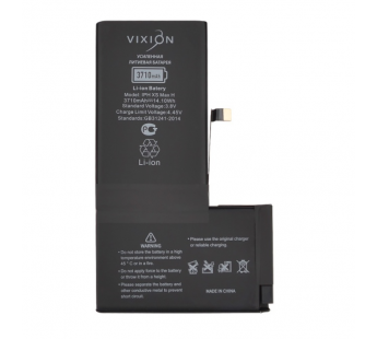 Аккумулятор для iPhone XS Max (Vixion) усиленная (3710 mAh) с монтажным скотчем#1842055
