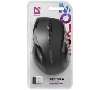Мышь беспроводная Defender MM-295 Черный#1809428
