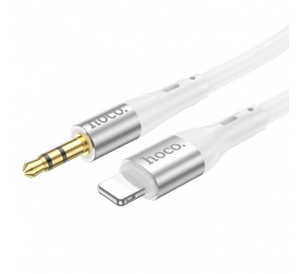 Кабель AUX Hoco UPA22 Apple lightning - 3,5мм белый 1м#1809557