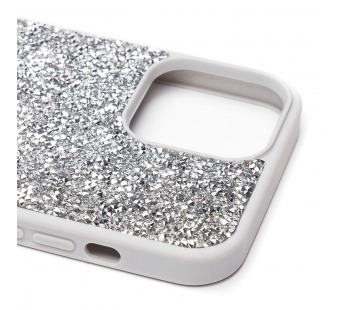 Чехол-накладка - PC071 POSH SHINE для "Apple iPhone 14 Pro Max" россыпь кристаллов (silver) (212757)#1866669