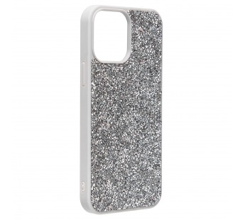 Чехол-накладка - PC071 POSH SHINE для "Apple iPhone 14 Pro Max" россыпь кристаллов (silver) (212757)#1866668