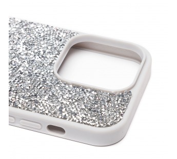 Чехол-накладка - PC071 POSH SHINE для "Apple iPhone 14 Pro" россыпь кристаллов (silver) (212754)#1865714