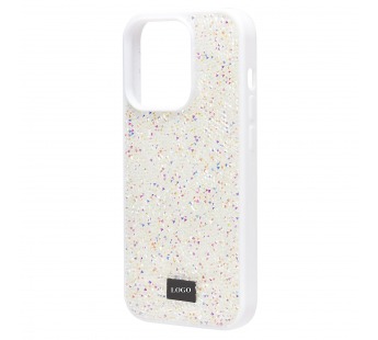 Чехол-накладка - PC071 POSH SHINE для "Apple iPhone 14 Pro" россыпь кристаллов (white) (212755)#1865719