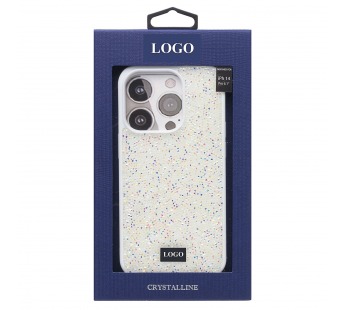 Чехол-накладка - PC071 POSH SHINE для "Apple iPhone 14 Pro" россыпь кристаллов (white) (212755)#1849811
