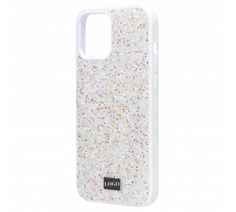 Чехол-накладка - PC071 POSH SHINE для "Apple iPhone 12 Pro Max" россыпь кристаллов (white) (212750)#1865716