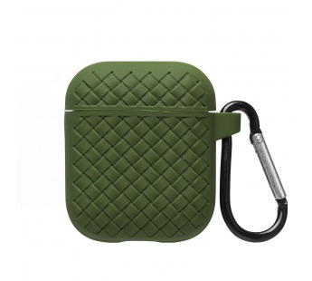 Чехол - AP014 для кейса "Apple AirPods/AirPods 2" (green) (212504)#1811517