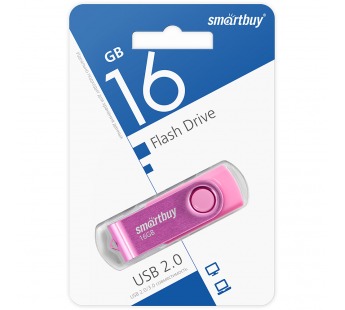 Флеш-накопитель USB 16GB Smart Buy Twist розовый#1813038