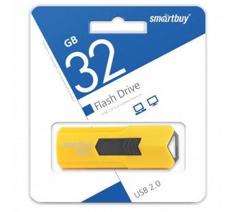 Флеш-накопитель USB 32GB Smart Buy Stream жёлтый#1813043