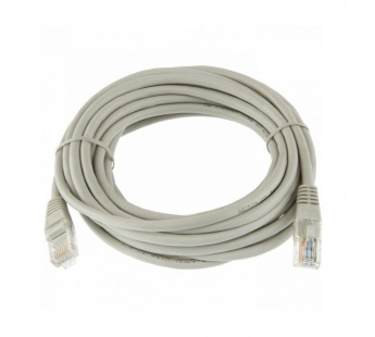 Патч-корд литой SmartBuy UTP Кат. 5е, серый, 10 м. (K-09100-50)#1812726