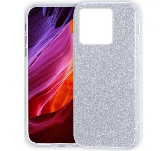 Чехол на Xiaomi Redmi 10C / Poco C40 силиконовый Diamond (серебро)#1812772