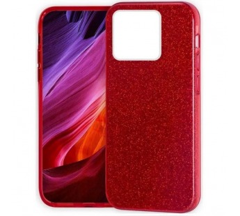 Чехол на Xiaomi Redmi 10C / Poco C40 силиконовый Diamond (красный)#1812769