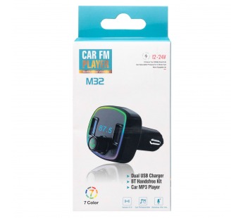 Автомобильный FM-трансмиттер - M32 PD 18W 2USB (black) (212237)#1815453