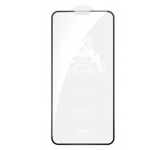 Защитное стекло iPhone 14 Pro Remax HD тех упаковка Черное#1813181