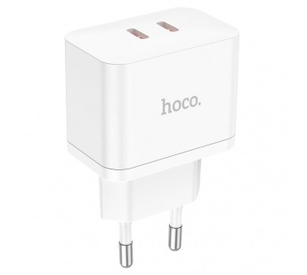 Сетевое зарядное устро Hoco N29 PD35W (2C) цвет белый#1877686