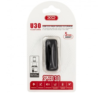 Внешний накопитель USB 3.0 XO U30 8Gb, черный#1836552