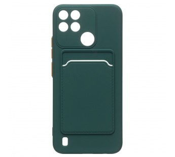 Чехол-накладка - SC315 с картхолдером для "OPPO realme C21Y" (dark green) (214441)#1815237