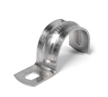 Скоба металлическая однолапковая d=25-26 мм, шт#2130784