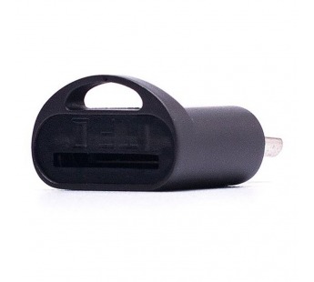 Адаптер - для чтения карт microSD, micro USB-порт (black) (212696)#1877492