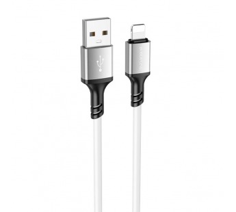 Кабель USB - Lightning Borofone BX83 (2.4A, силикон, термостойкий) Белый#1831097