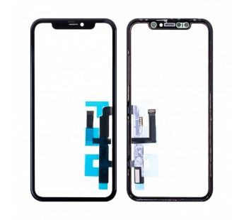 Стекло для переклейки iPhone 11 в сборе с тачскрином и OCA пленкой Черный - OR (Mitsubishi)#2086482