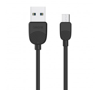 Кабель USB - micro USB Celebrat SKY-2M 100см 2,4A (black) (116107)#1830725