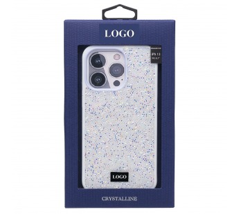 Чехол-накладка - PC071 POSH SHINE для "Apple iPhone 13 Pro" россыпь кристаллов (white) (212739)#1850025