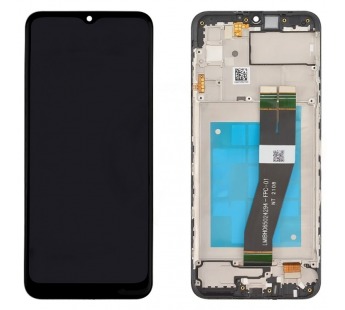 Дисплей для Samsung A025F Galaxy A02s в рамке + тачскрин (черный) 100% (GH81-20181A)#1853968