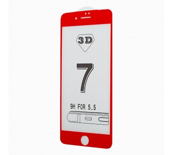 Защитное стекло Full Screen Activ 3D для "Apple iPhone 7 Plus/iPhone 8 Plus" (red)(69759)#1834952