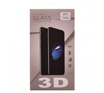 Защитное стекло Full Screen Glass 3D для "Apple iPhone 7 Plus/iPhone 8 Plus" Back (gold) задн(77941)#1834961