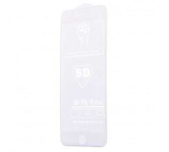 Защитное стекло Full Screen Glass 5D для Apple iPhone 6 Plus/iPhone 6S Plus (white) (white)(73161)#1834894