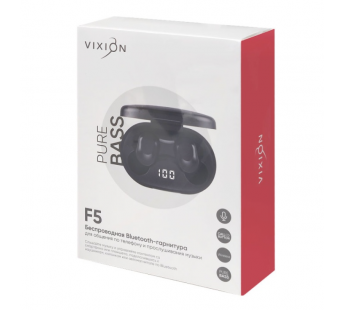 Bluetooth гарнитура VIXION F5 (черный)#1841722