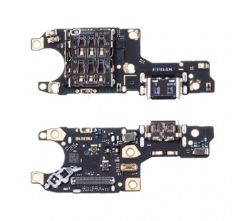 Шлейф для Huawei Honor 70 (FNE-NX9) плата на системный разъем/разъем SIM/микрофон - Премиум#1852860